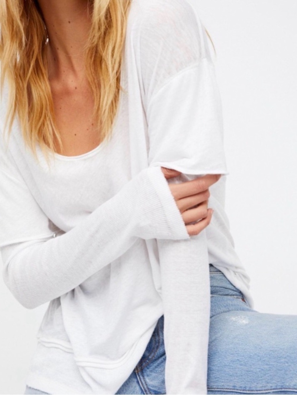Free People Magic Tee in White Medium
